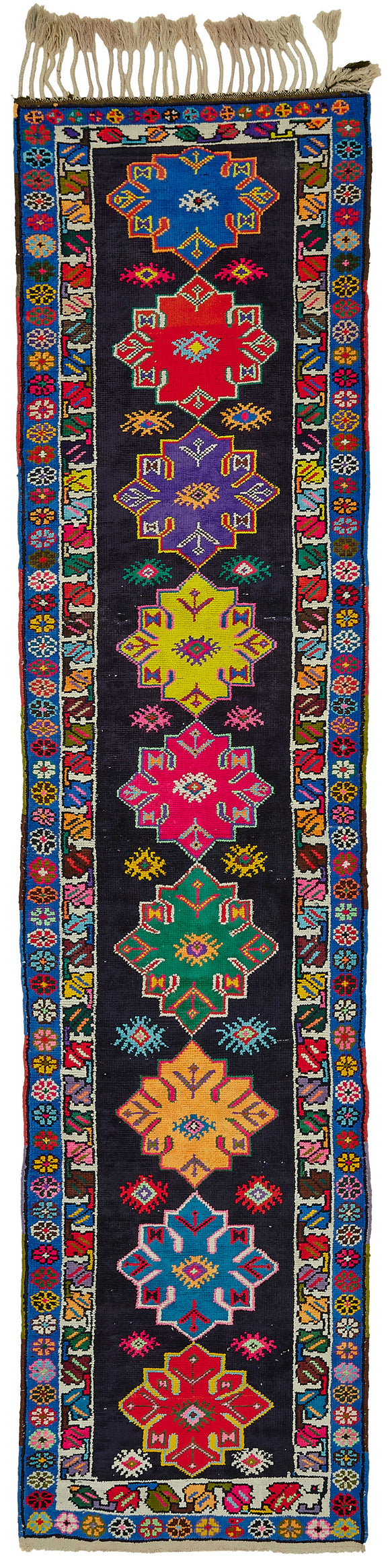 3x12 Multicolor Bohemian Runner Rug -48205