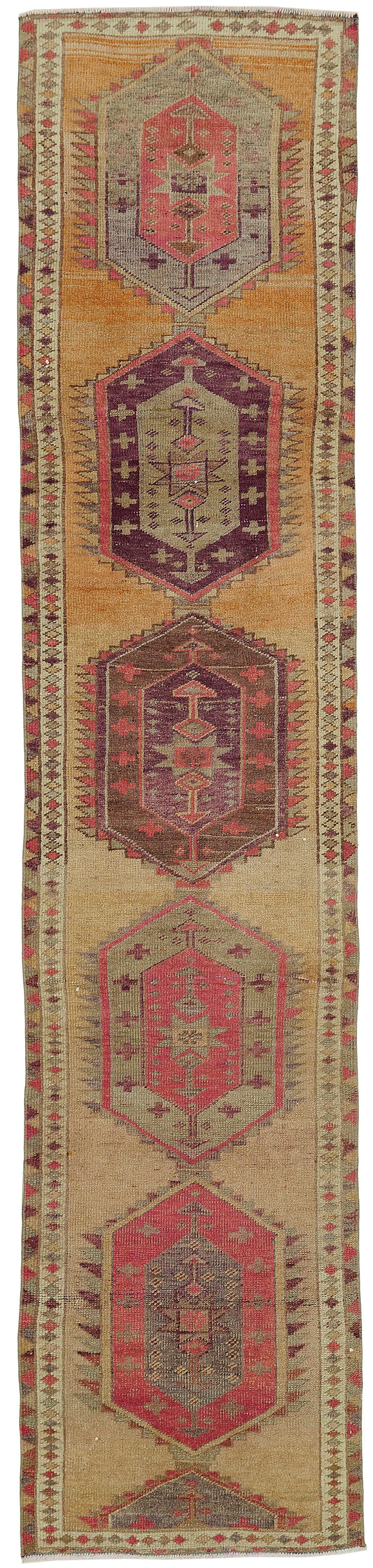 3x12 Brown Bohemian Runner Rug -48213