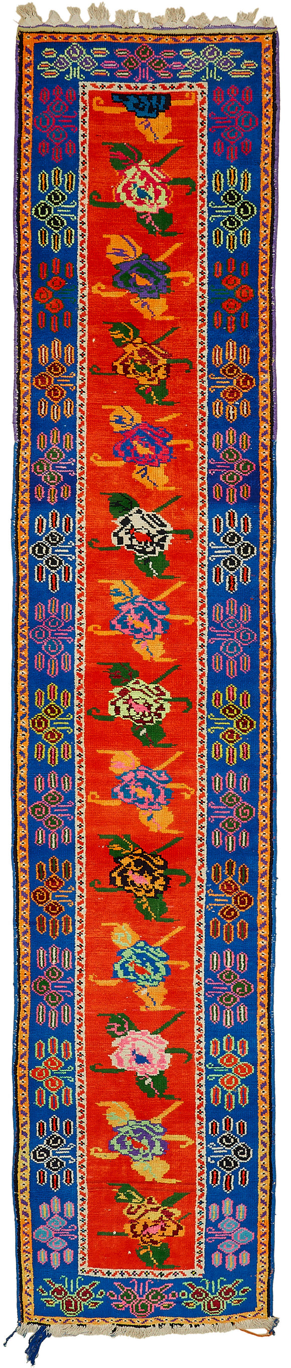 3x14 Multicolor Bohemian Runner Rug -48214