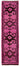 3x12 Pink Bohemian Runner Rug -48216
