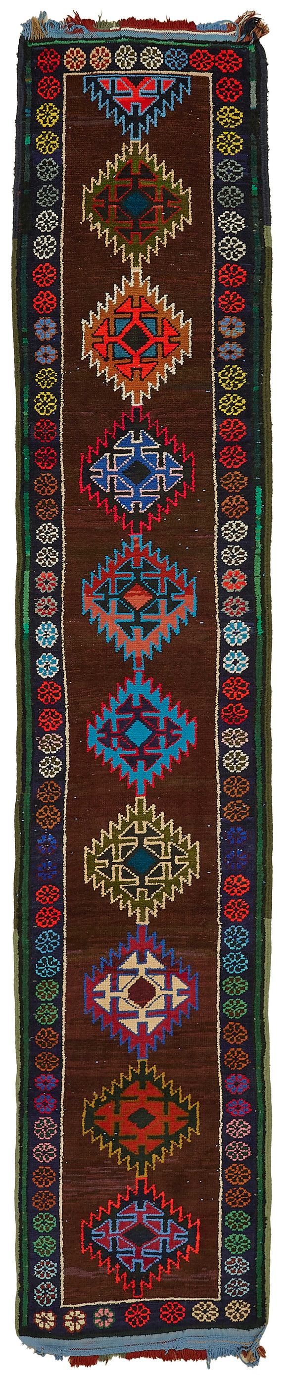 2x13 Multicolor Bohemian Runner Rug -48222
