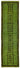 3x10 Green Bohemian Runner Rug -48224