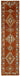 3x12 Red Bohemian Runner Rug -48225