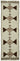 3x11 Beige Bohemian Runner Rug -48226