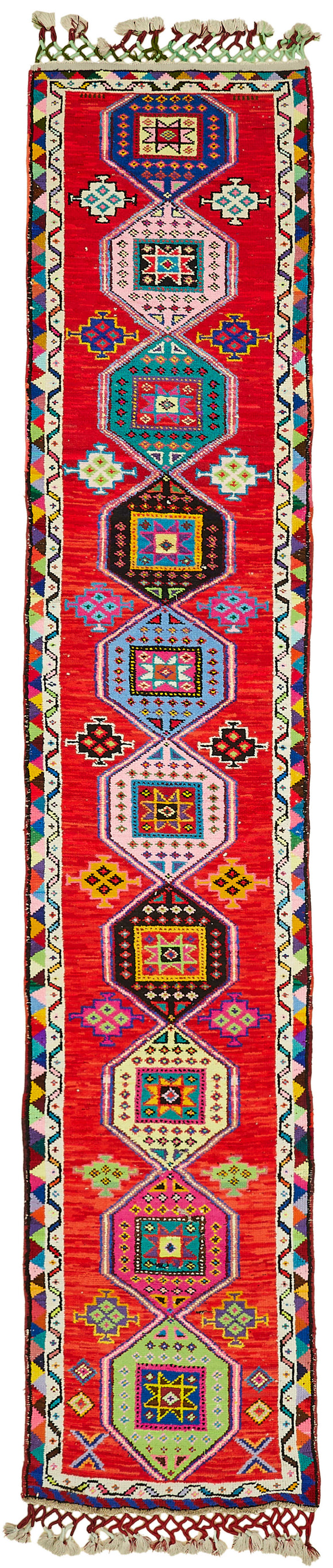 2x14 Multicolor Bohemian Runner Rug -48230