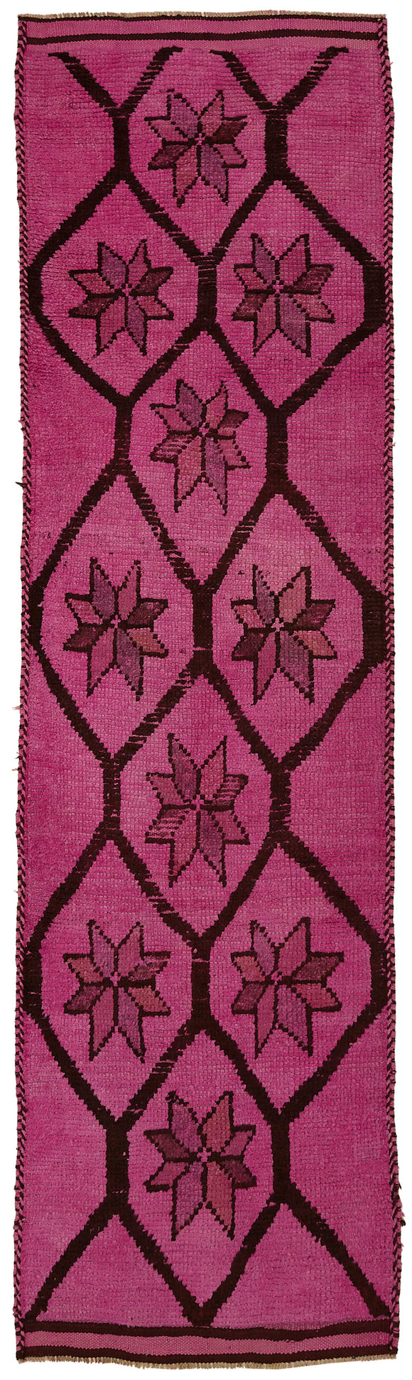 3x11 Pink Bohemian Runner Rug -48239