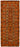 3x8 Orange Bohemian Runner Rug -48464