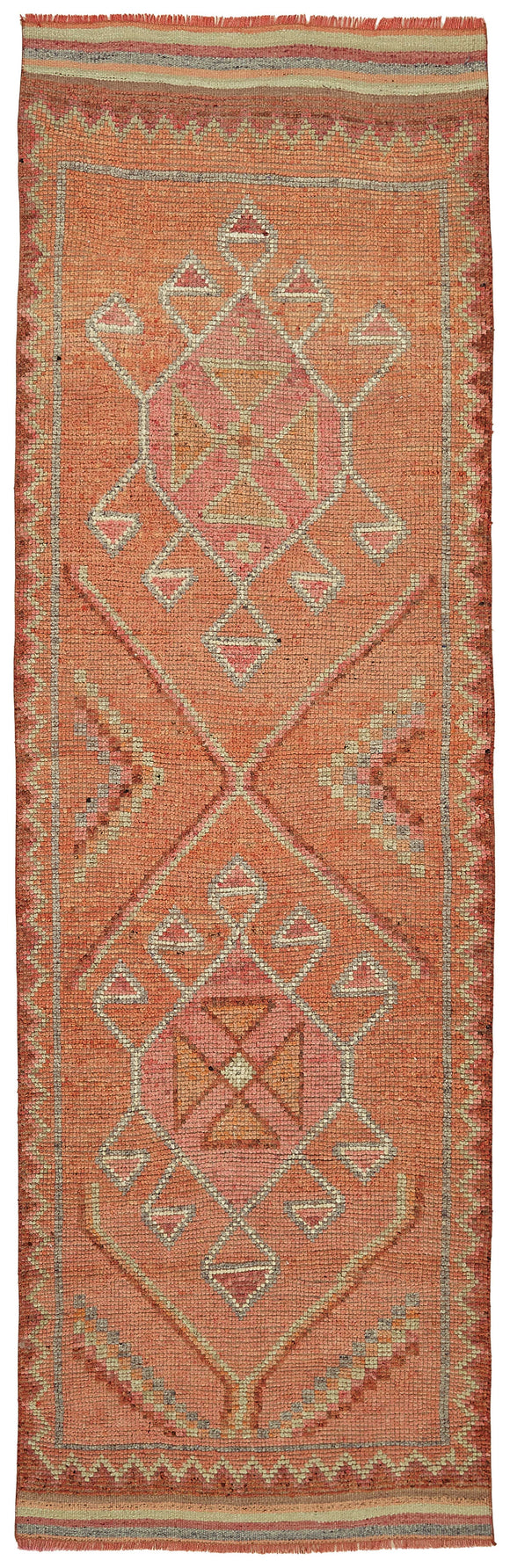 3x10 Red Bohemian Runner Rug -48469