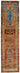3x11 Red Bohemian Runner Rug -48472