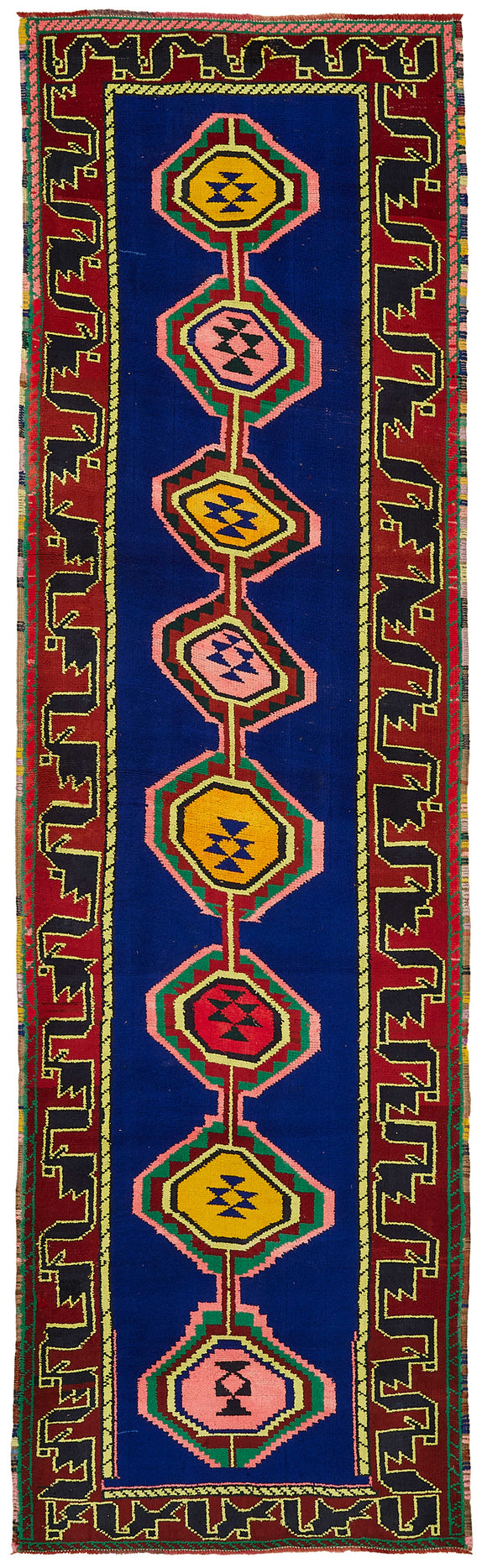3x11 Multicolor Bohemian Runner Rug -48476