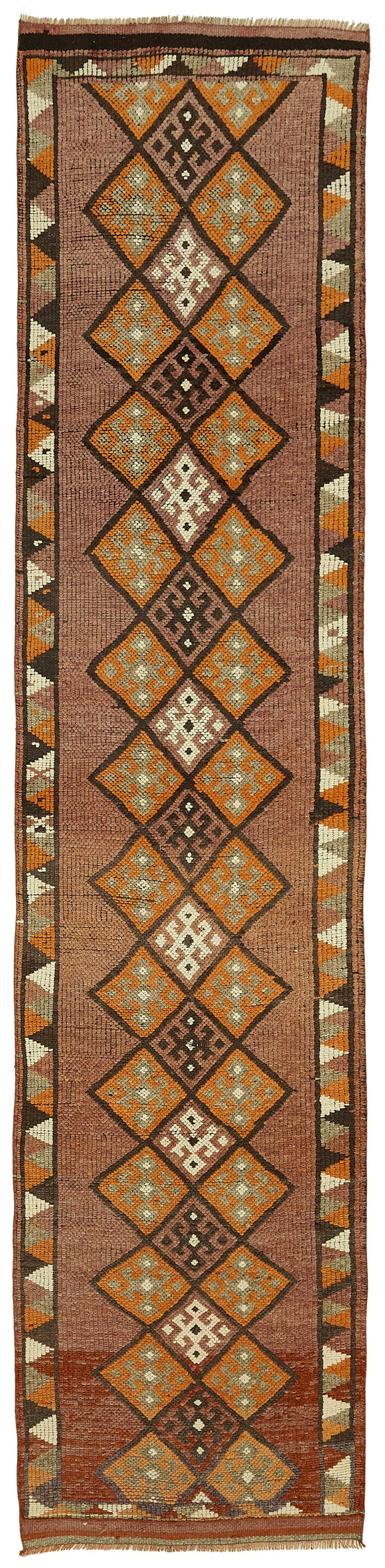 3x12 Red Bohemian Runner Rug -48479