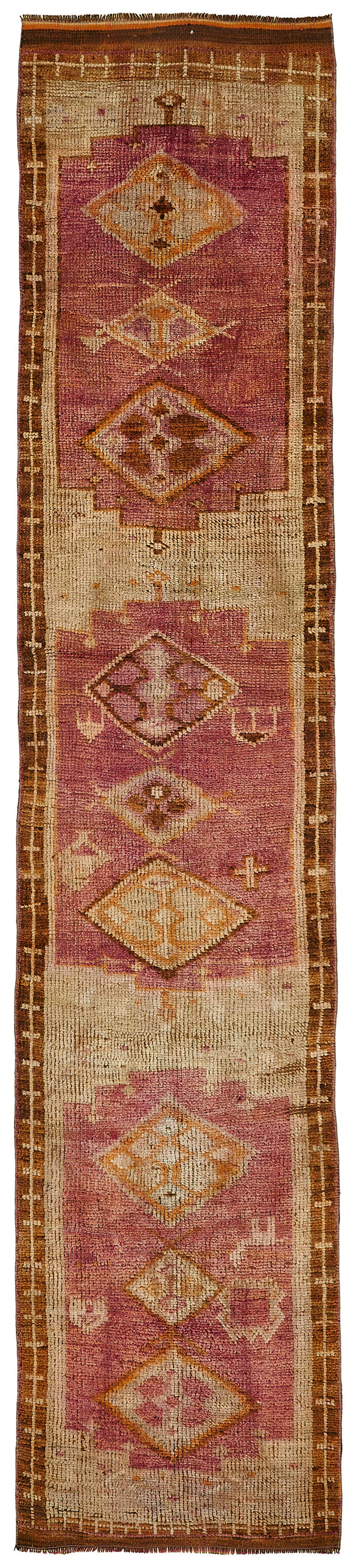 3x14 Red Bohemian Runner Rug -48484