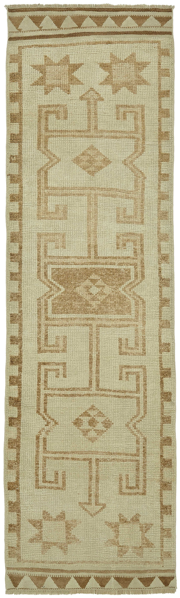 3x11 Beige Bohemian Runner Rug -48490