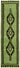 3x11 Green Bohemian Runner Rug -48492