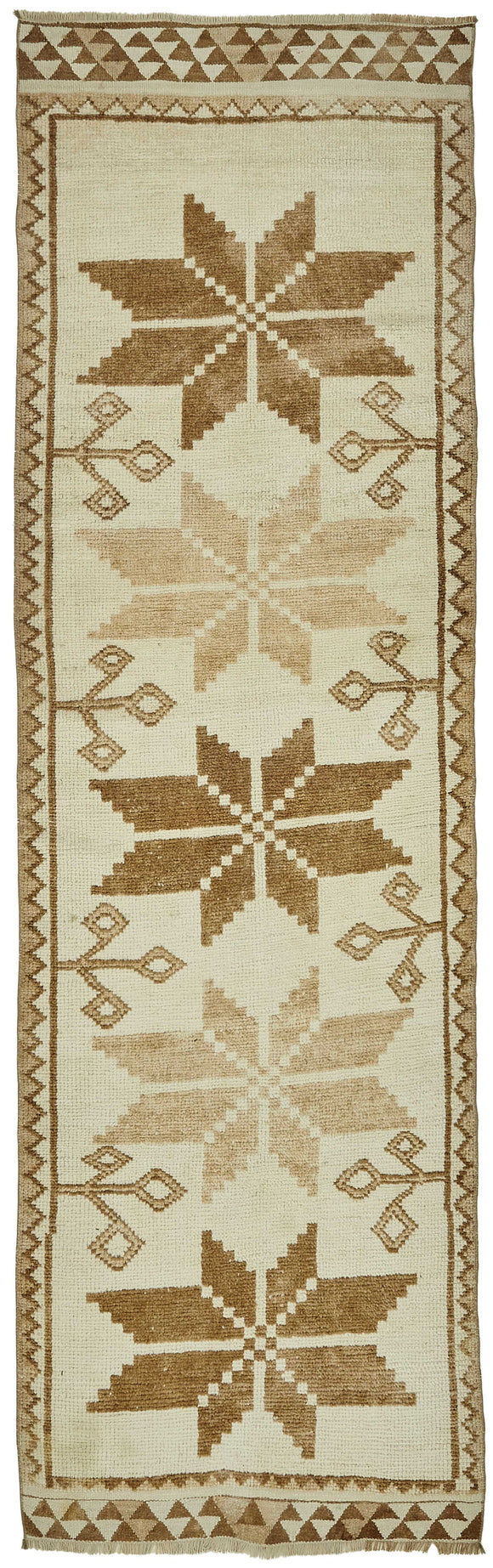 3x11 Beige Bohemian Runner Rug -48500