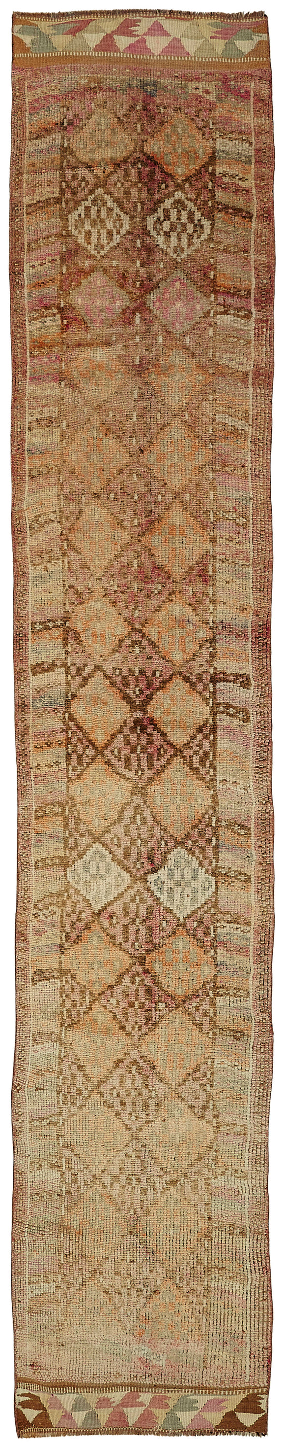 3x15 Red Bohemian Runner Rug -48501