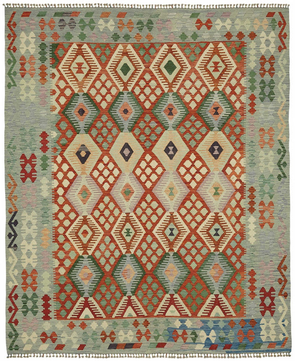 8x9 Handwoven Kilim Rug - 48764