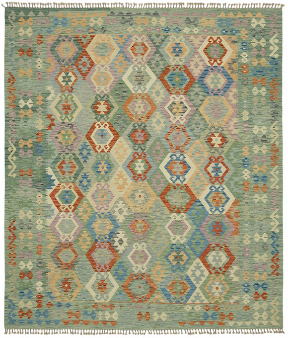 8x9 Handwoven Kilim Rug - 48771