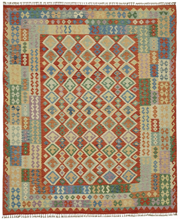 8x9 Handwoven Kilim Rug - 48773