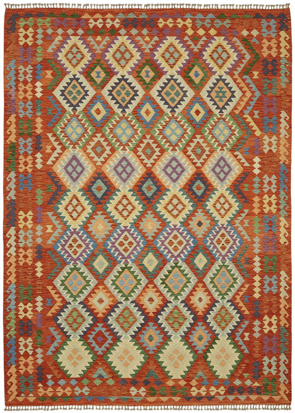 8x11 Handwoven Kilim Rug - 48777
