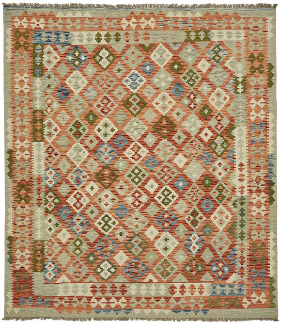 8x9 Handwoven Kilim Rug - 48779