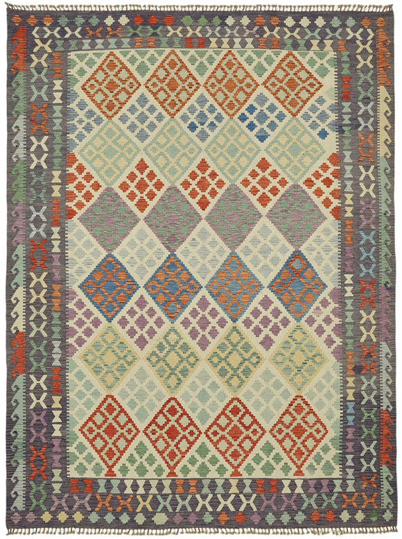 8x11 Handwoven Kilim Rug - 48780