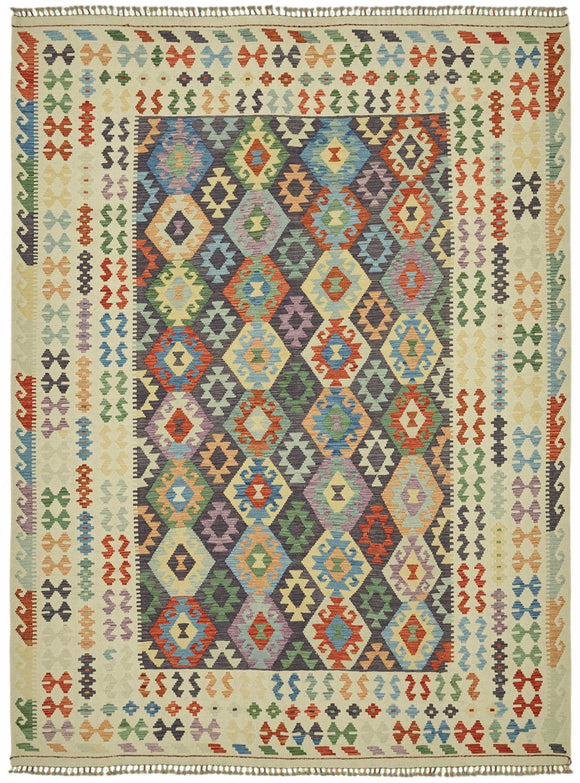 8x11 Handwoven Kilim Rug - 48783
