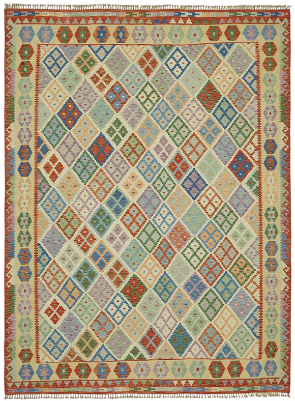 8x11 Handwoven Kilim Rug - 48791