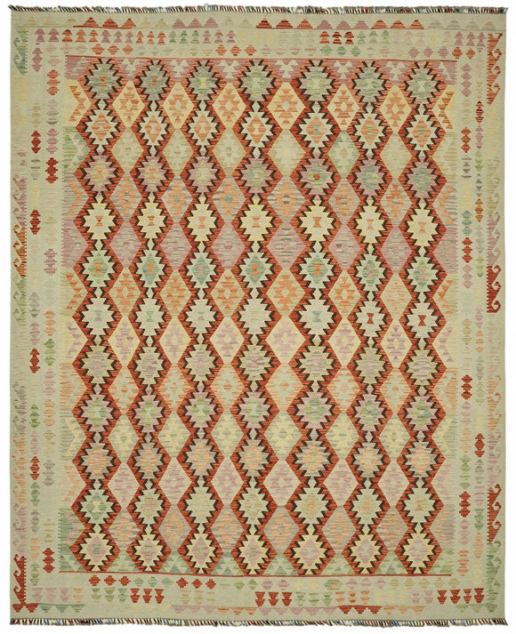 10x13 Handwoven Kilim Rug - 48792