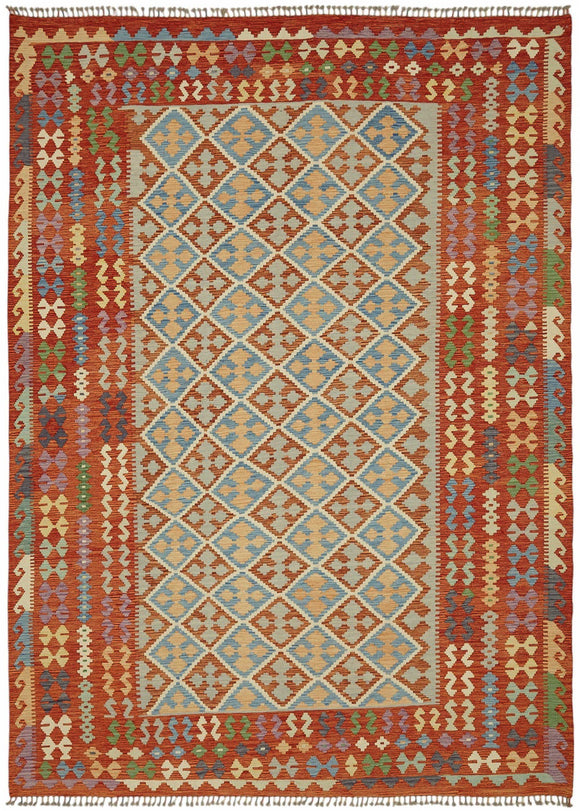 8x11 Handwoven Kilim Rug - 48795