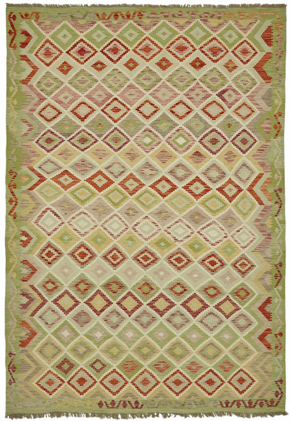 8x11 Handwoven Kilim Rug - 48802
