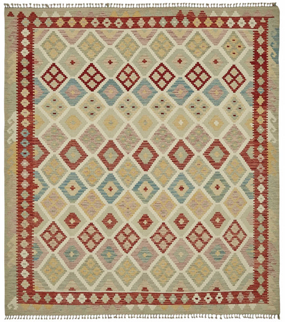 8x9 Handwoven Kilim Rug - 48809