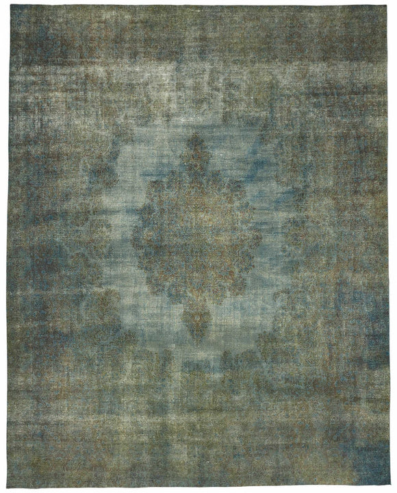 11x14 Blue Overdyed Rug - 49186