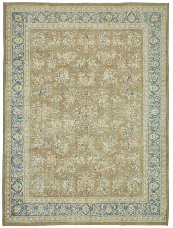 10x13 Grey Vintage Large Area Rug - 49216