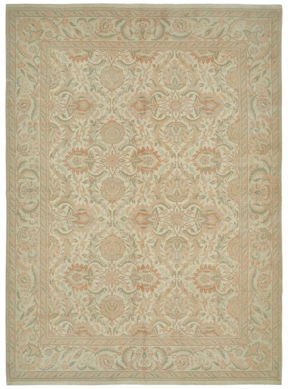 10x14 Beige Vintage Large Area Rug - 49221