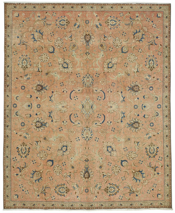 9x11 Red Vintage Large Area Rug - 49239