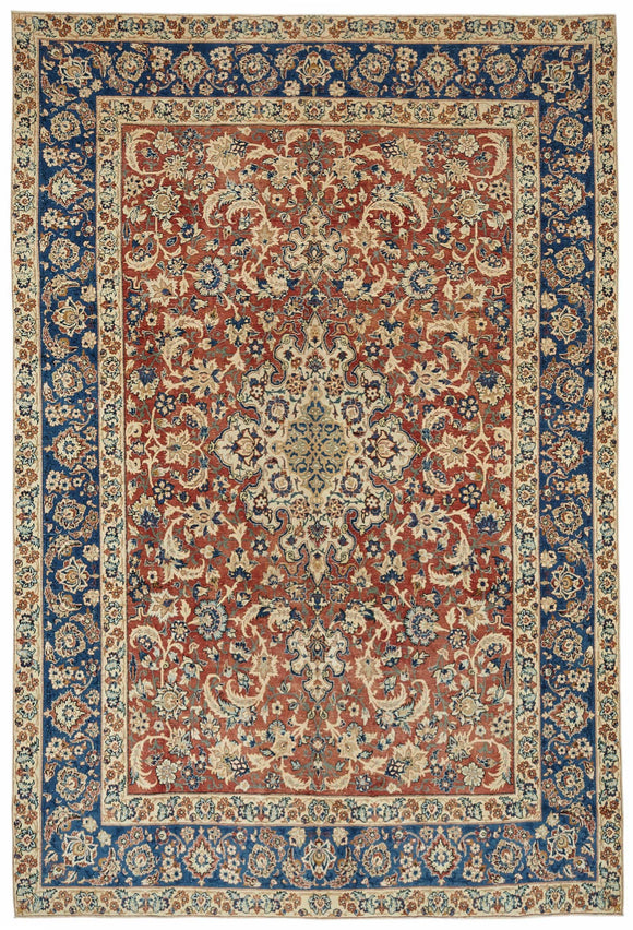 8x12 Beige Vintage Large Area Rug - 49244