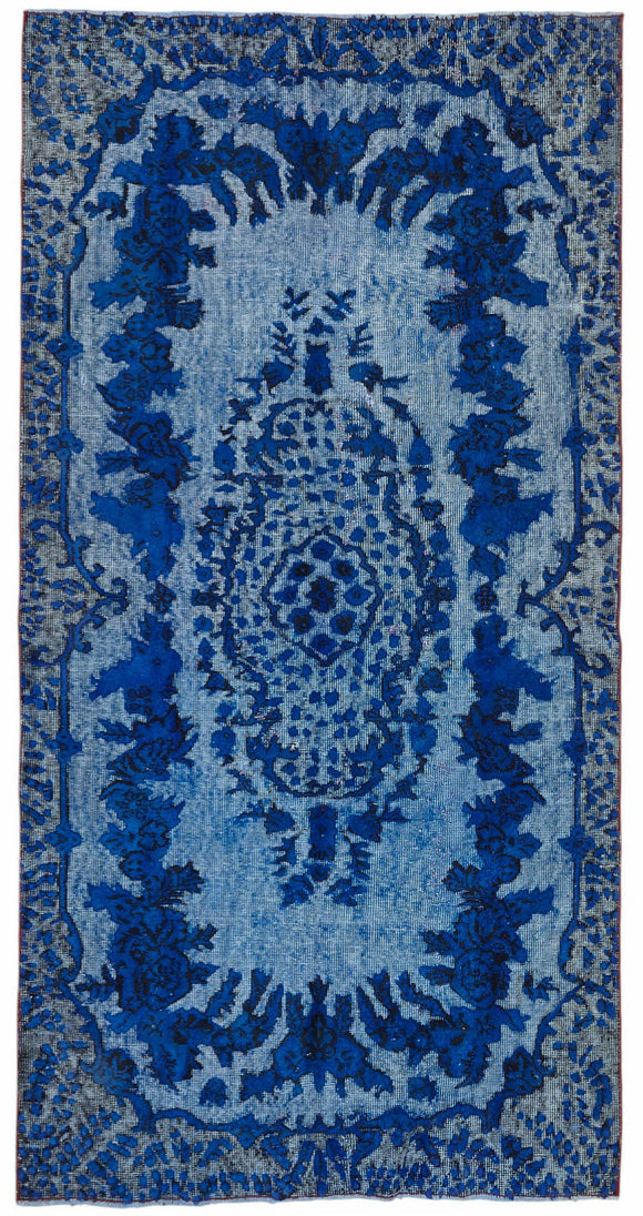 4x8 Blue Over Dyed Rug - 49280