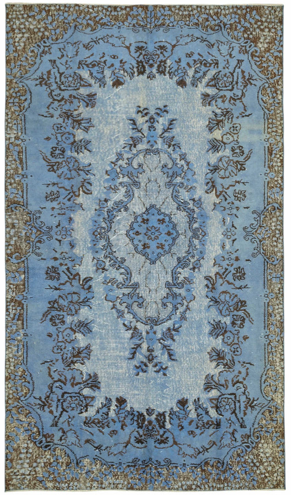 5x9 Blue Over Dyed Rug - 49281