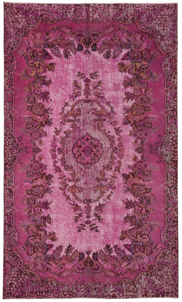 5x9 Pink Over Dyed Rug - 49289