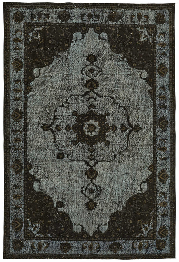 6x10 Black Over Dyed Rug - 49293