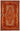 6x9 Orange Over Dyed Rug - 49294
