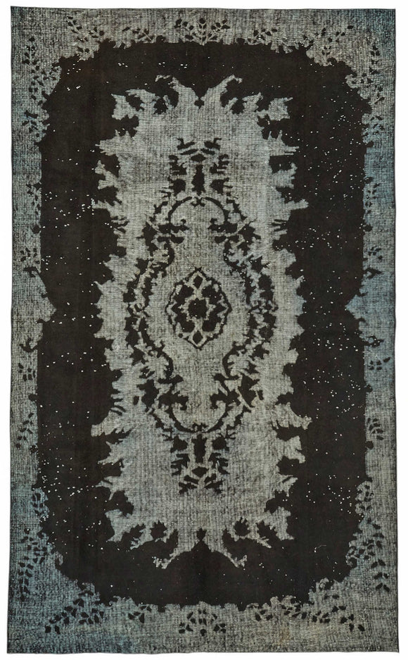 6x10 Black Over Dyed Rug - 49296