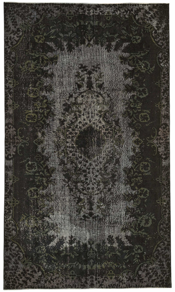 6x10 Black Over Dyed Rug - 49298