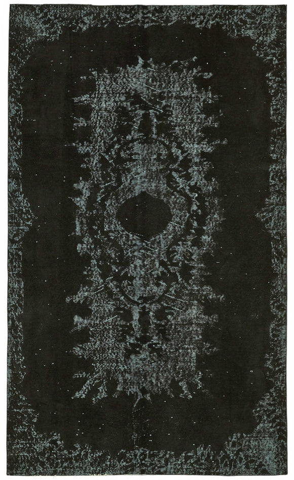 5x9 Black Over Dyed Rug - 49305