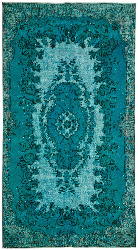 5x10 Turquoise Over Dyed Rug - 49308