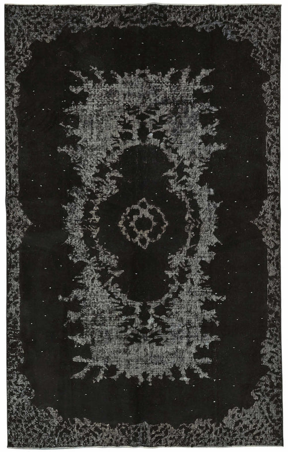 5x8 Black Over Dyed Rug - 49313