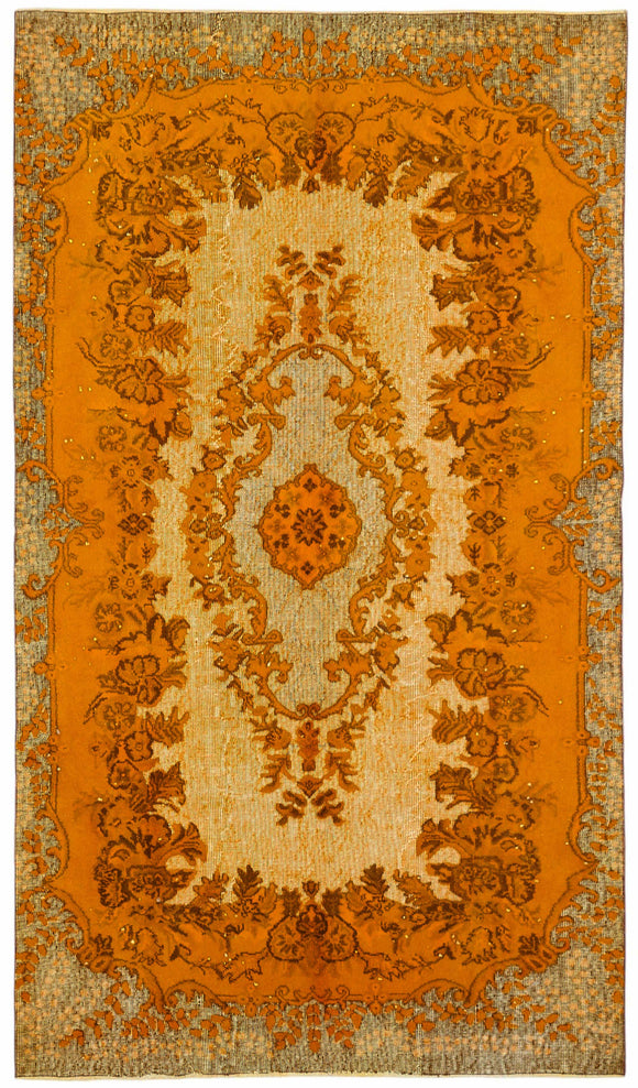 6x10 Orange Over Dyed Rug - 49315