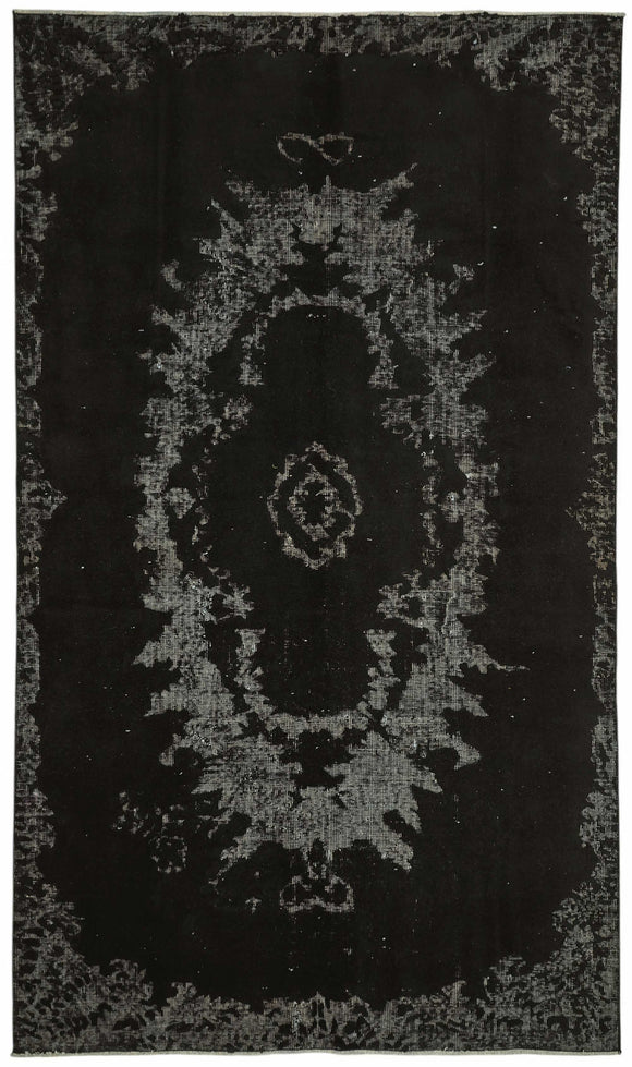 5x8 Black Over Dyed Rug - 49319