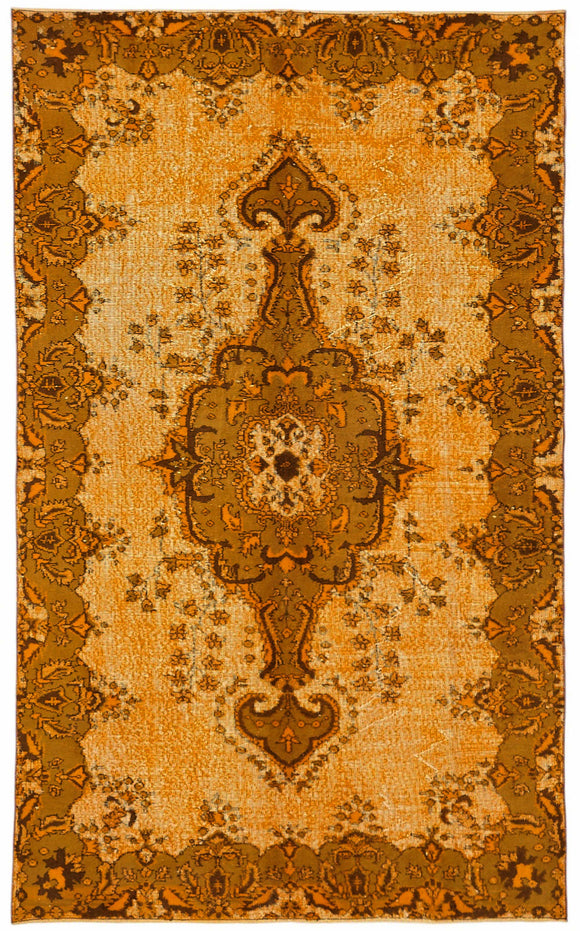 5x9 Orange Over Dyed Rug - 49321